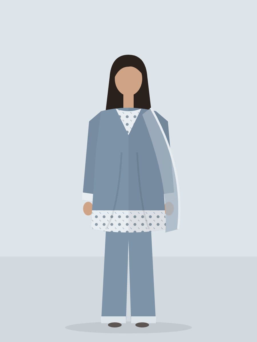 Darya — Co-ord Set in Steel Blue