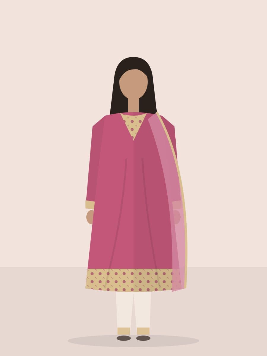 Ghazal — Shirt in Rani Pink
