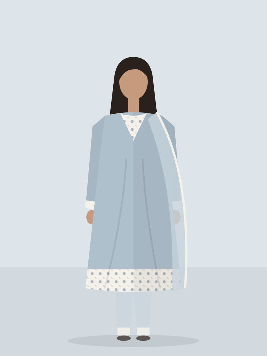 Mahnaz — Shirt in Powder