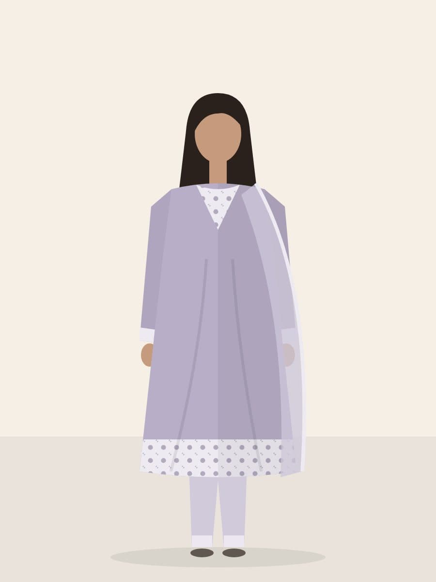 Nazm — 2 Piece in Lavender