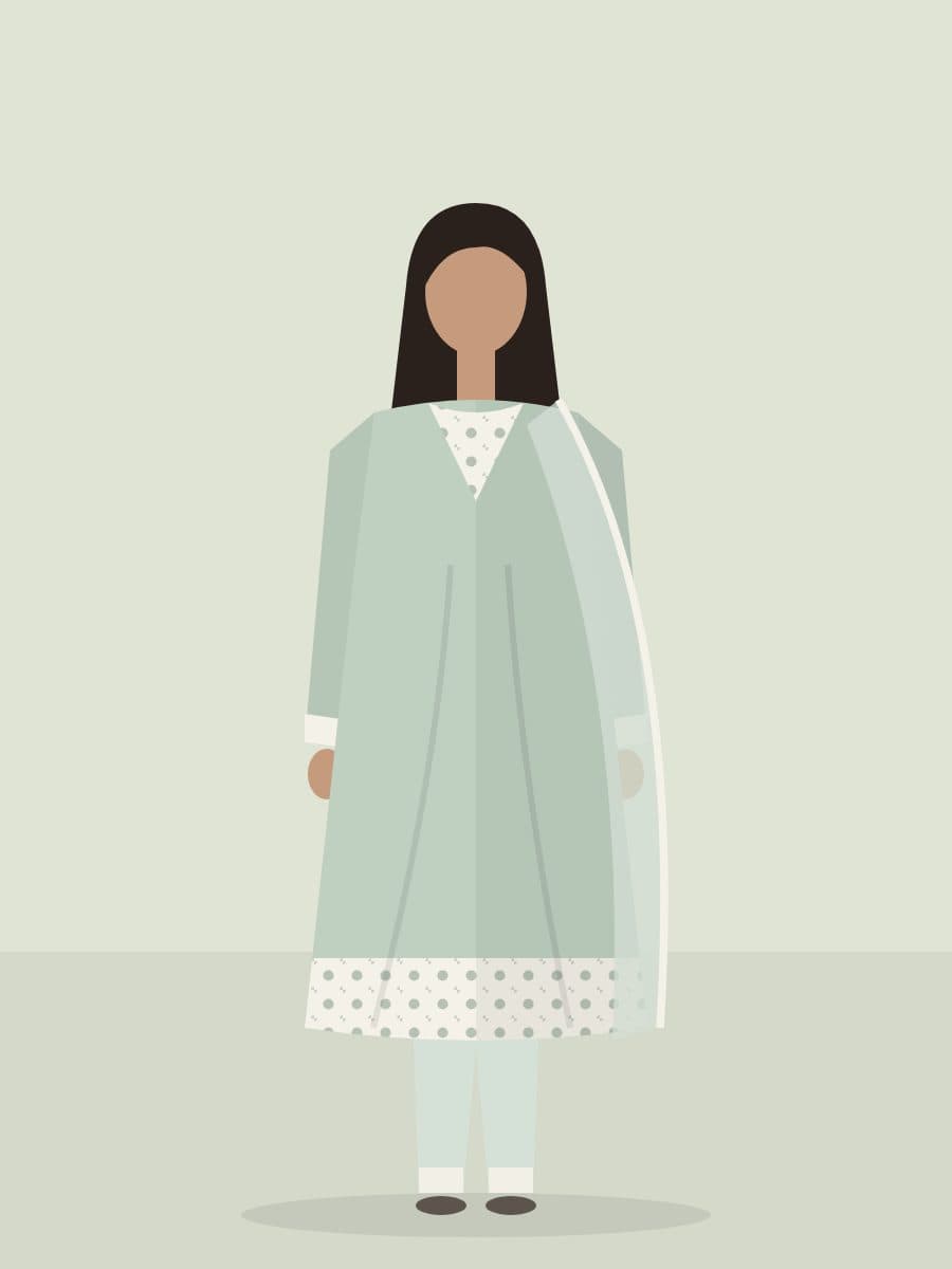 Noor — 3 Piece in Mint