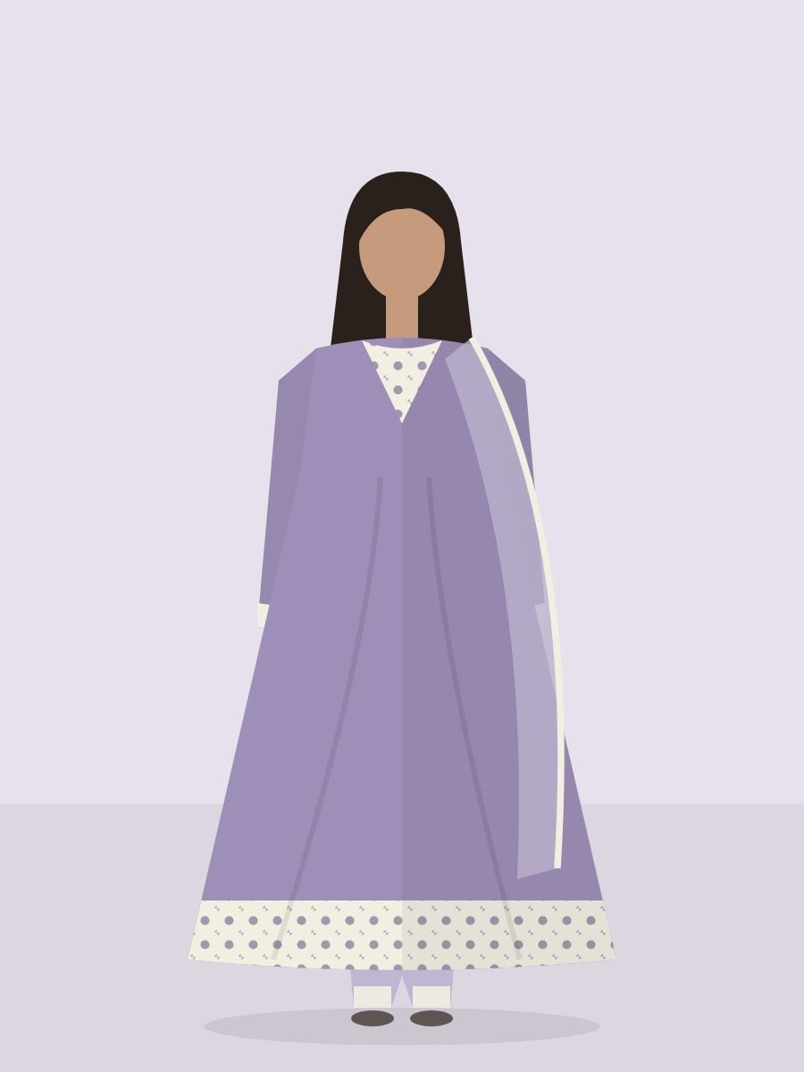 Banafsha — 3 Piece in Violet