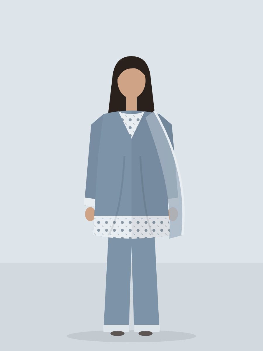 Darya — Co-ord Set in Steel Blue