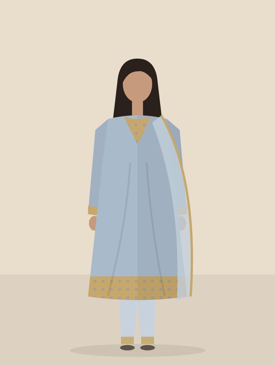 Dastaan — 2 Piece in Powder Blue