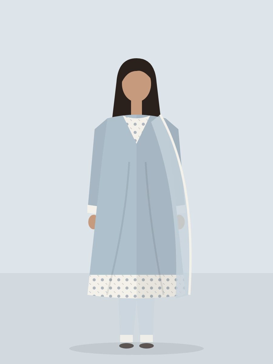 Mahnaz — Shirt in Powder