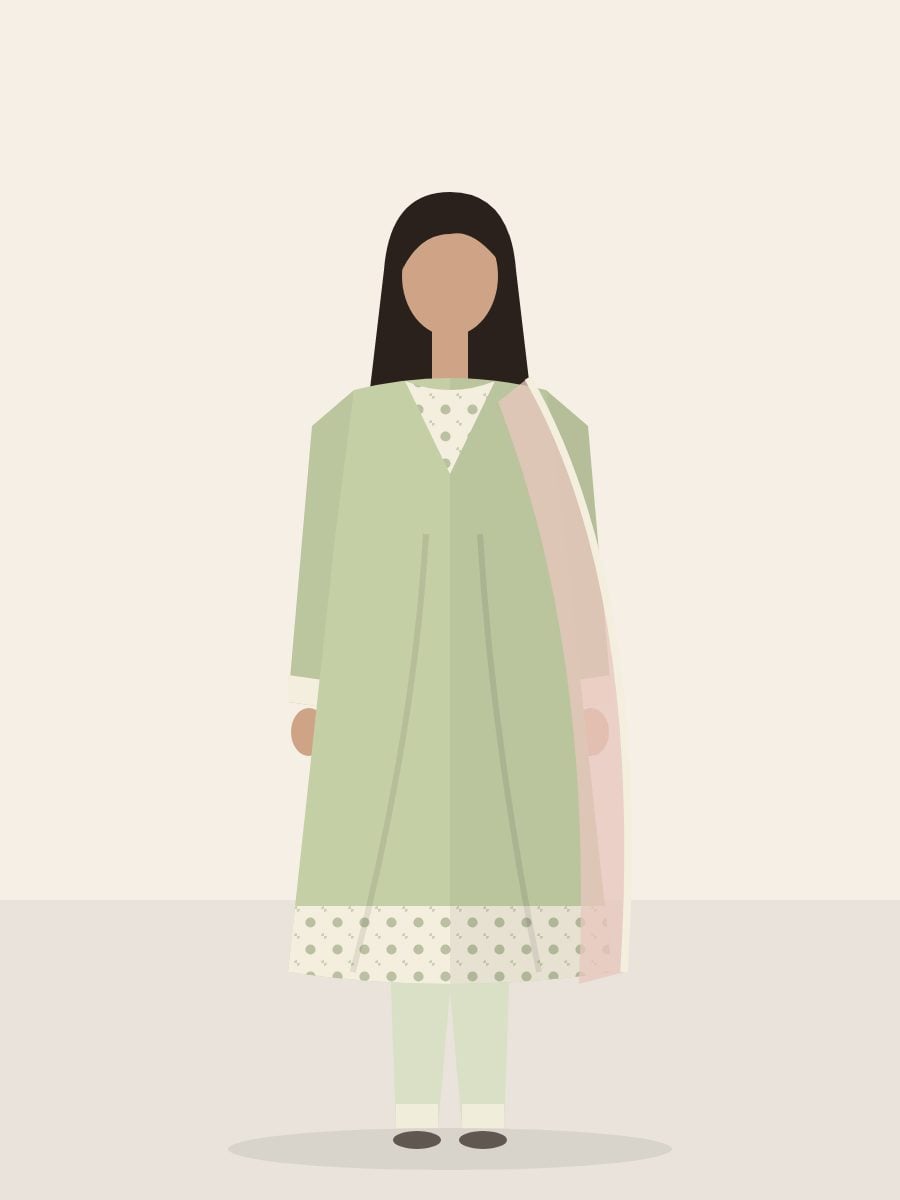 Naubahar — 3 Piece in Pistachio