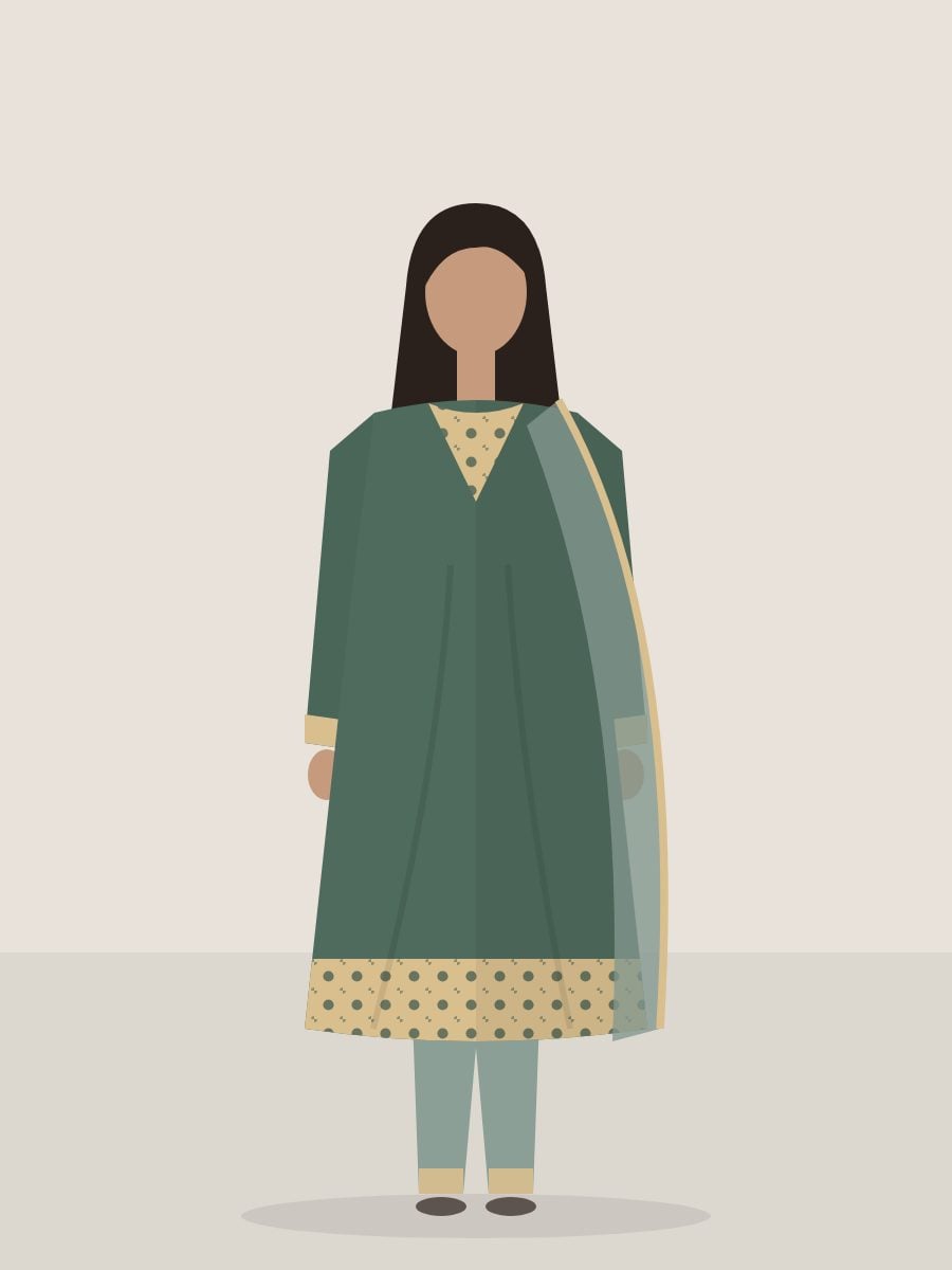 Sanober — 3 Piece in Emerald