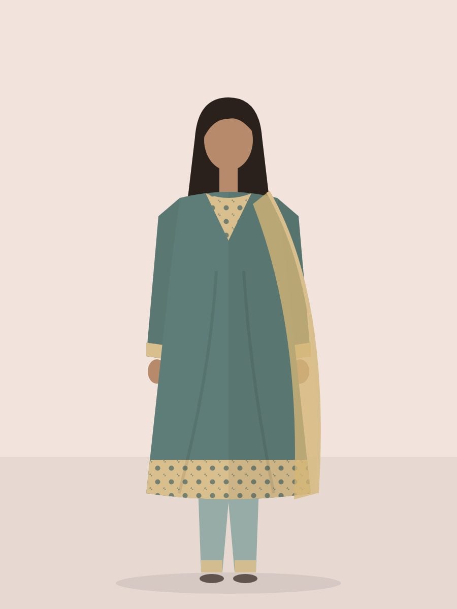Shehnai — 3 Piece in Deep Teal