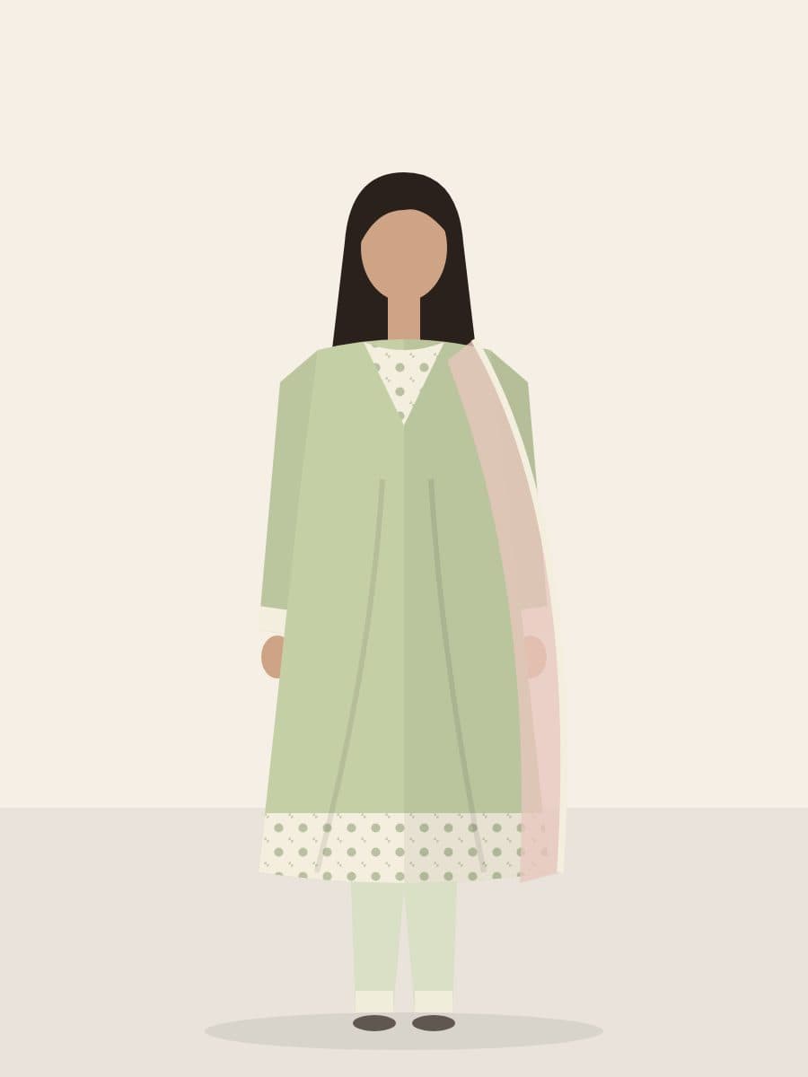 Naubahar — 3 Piece in Pistachio